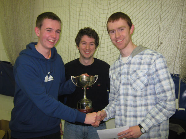 David Fitzsimons receiving his prize